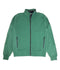 Cardigan avec fermeture éclair en couleur verte